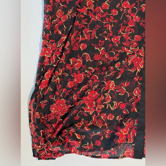 NEW 2X Plus Size Slim Factor by Investments Baroque Floral Long Sleeve Top $99 - Picture 3 of 12